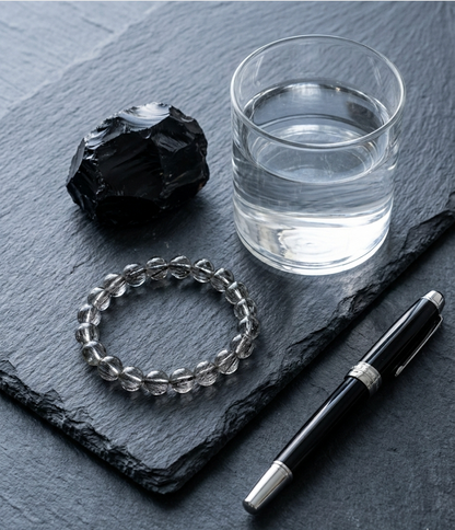 The Abyssal Flow | Brazilian Black Rutilated Quartz