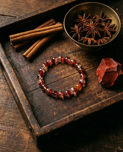 The Frozen Flame | Tanzanian Red Hematoid Quartz
