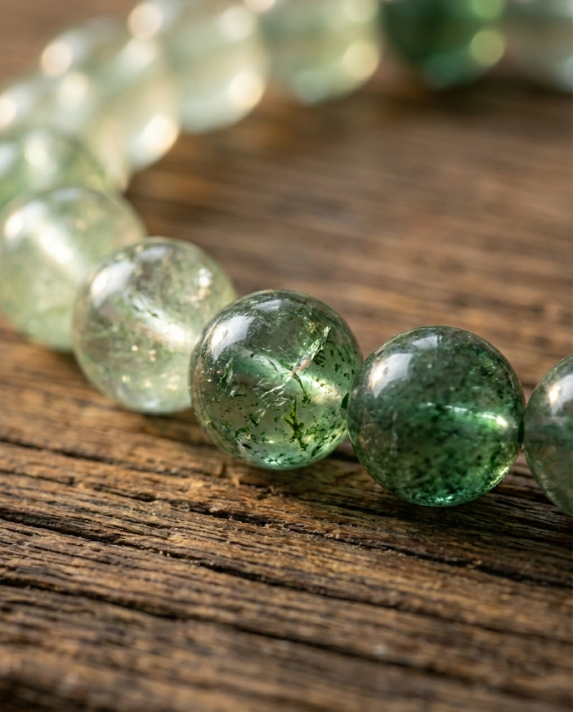 The Vitality Pulse | Brazilian Green Strawberry Quartz