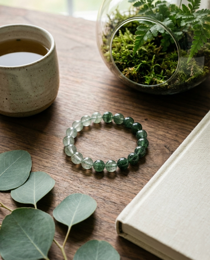 The Vitality Pulse | Brazilian Green Strawberry Quartz