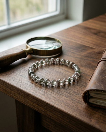 The Verdant Ascent | Brazilian Green Phantom Quartz