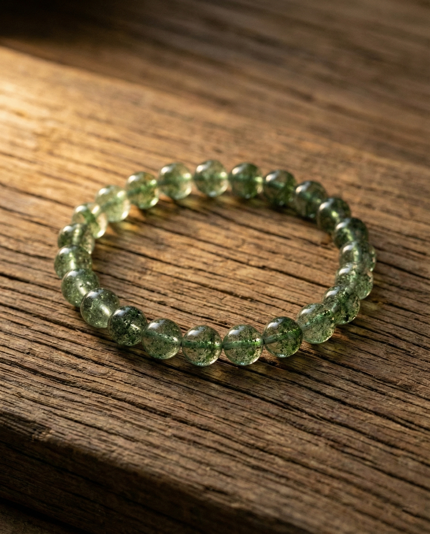 The Vitality Pulse | Brazilian Green Strawberry Quartz